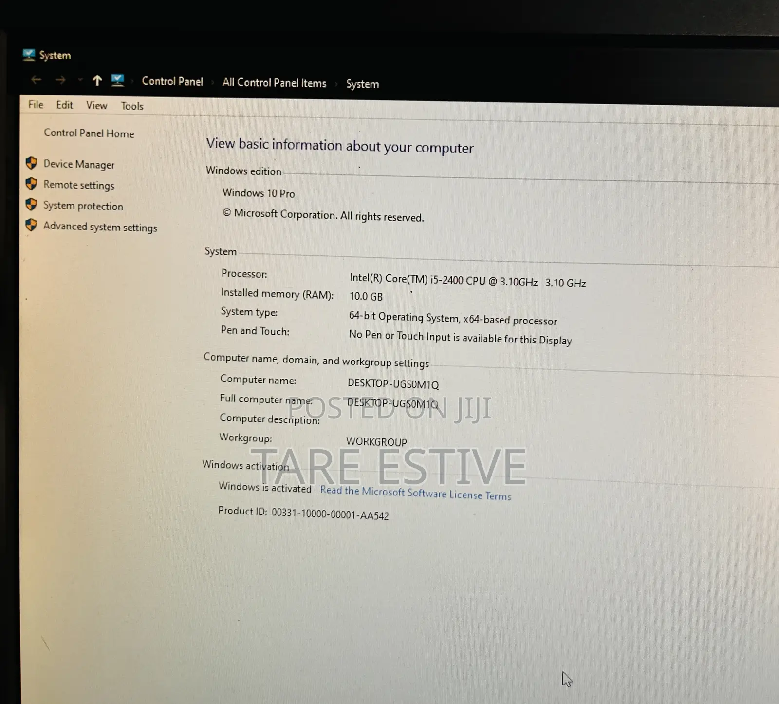 Desktop Computer Dell OptiPlex 390 12GB Nvidia HDD 500GB