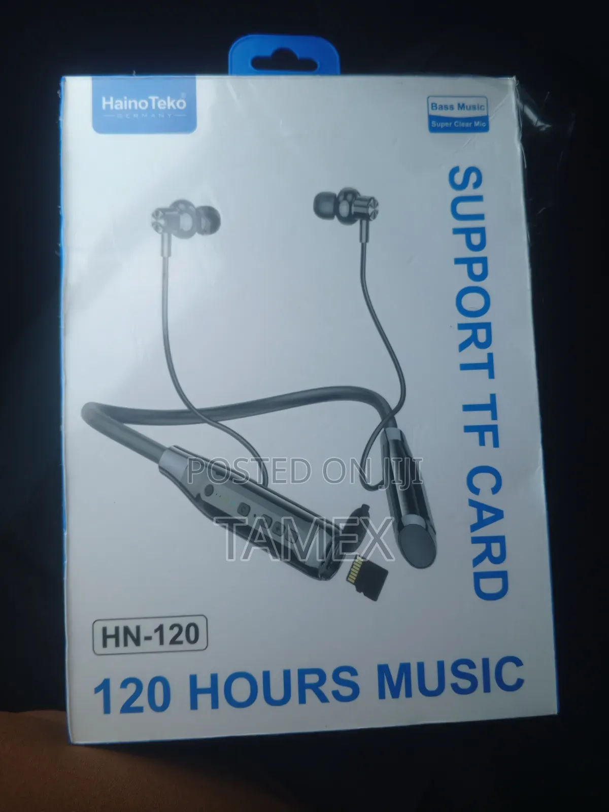 Haino Teko HN-120 Wireless Neckband Earphones (120H Battery / TF Card)