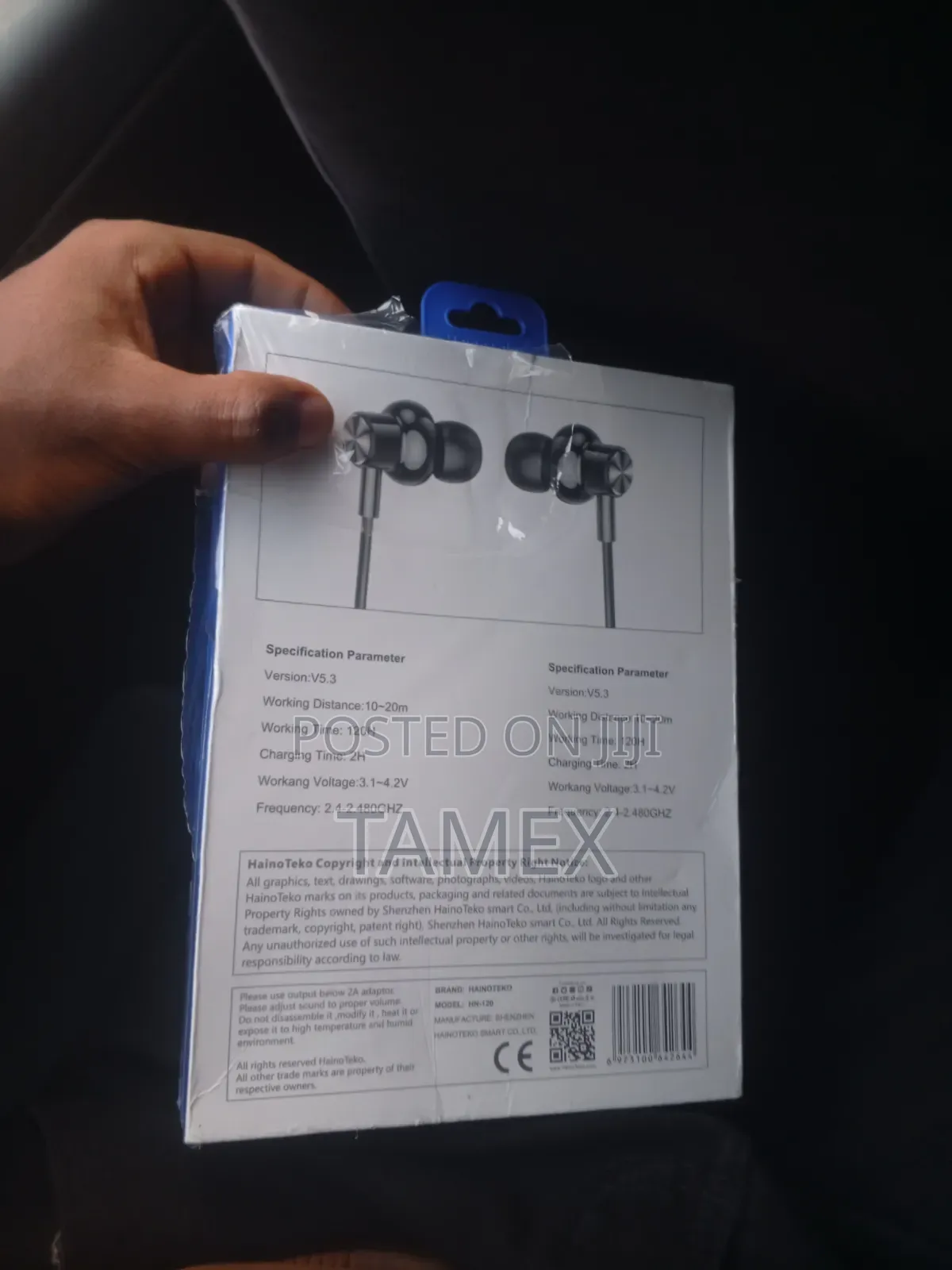 Haino Teko HN-120 Wireless Neckband Earphones (120H Battery / TF Card)