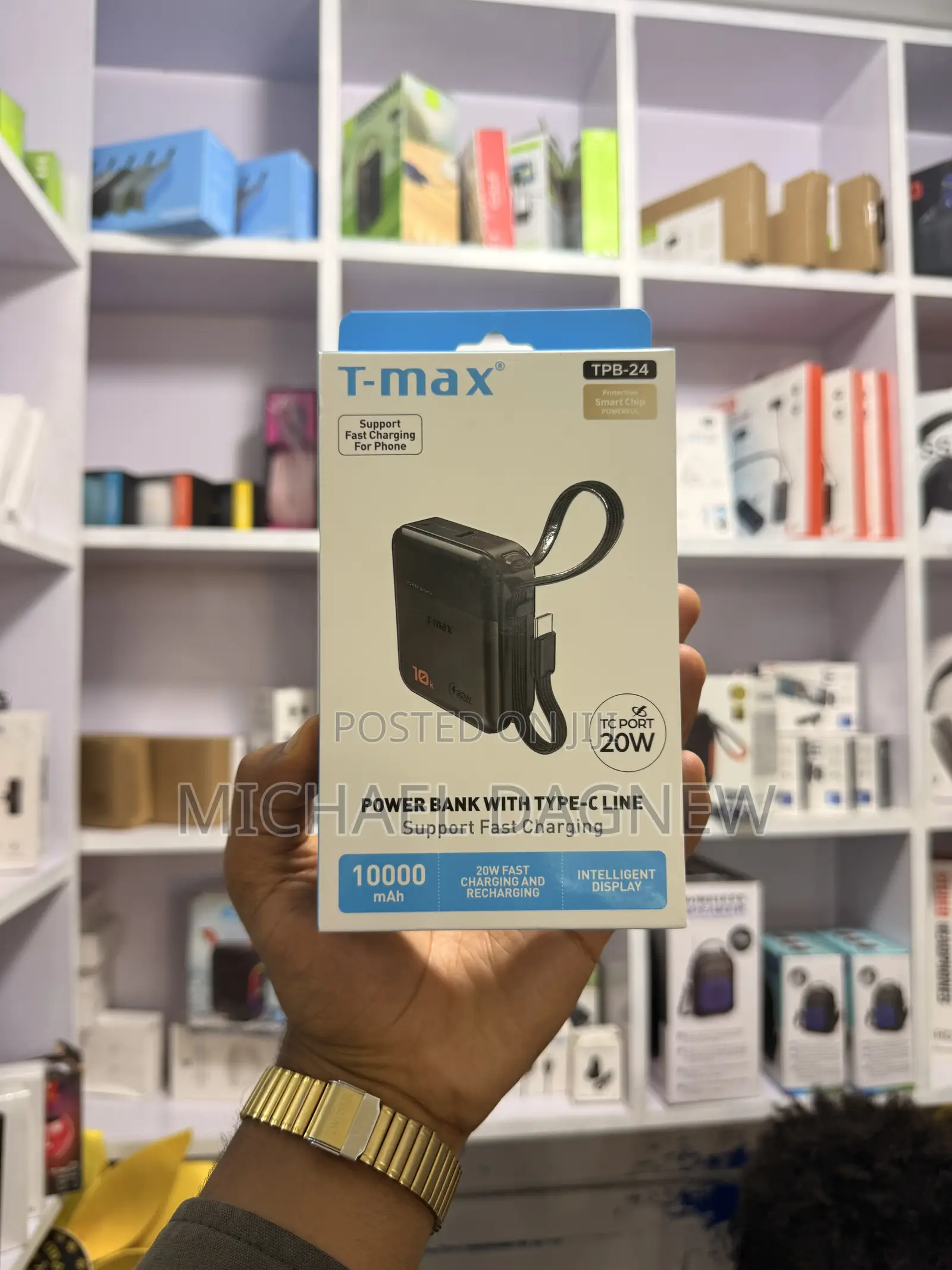 T Max Power Bank 10,000 Mah
