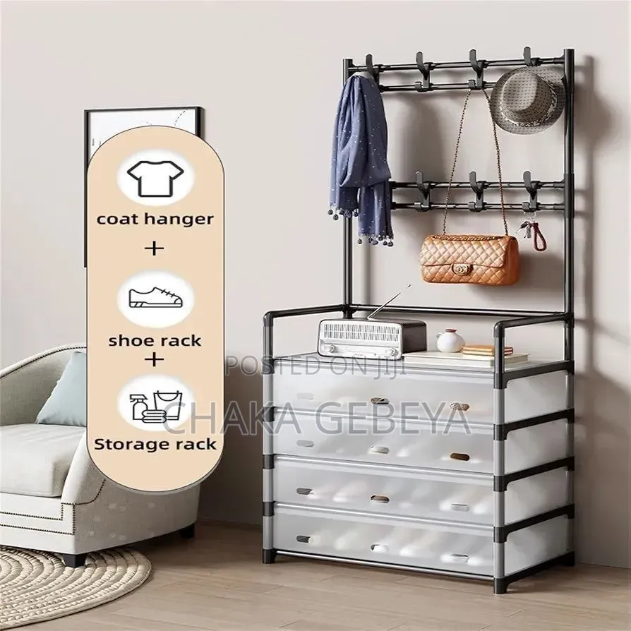 የጫማ ማስቀመጫ - 6 Layers, Easy Assembly, Space-Saving