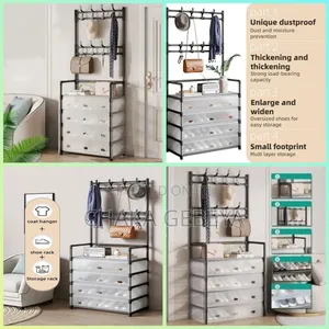 የጫማ ማስቀመጫ - 6 Layers, Easy Assembly, Space-Saving