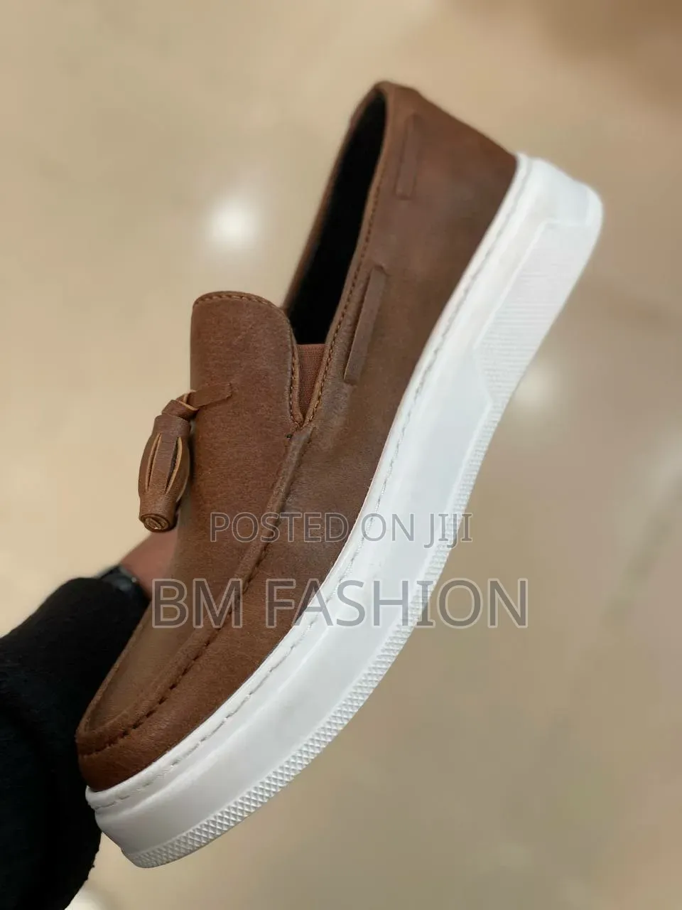 Chekich Ch127 Loafer Slip-on Shoes Brown, Decorative Tassel Detail