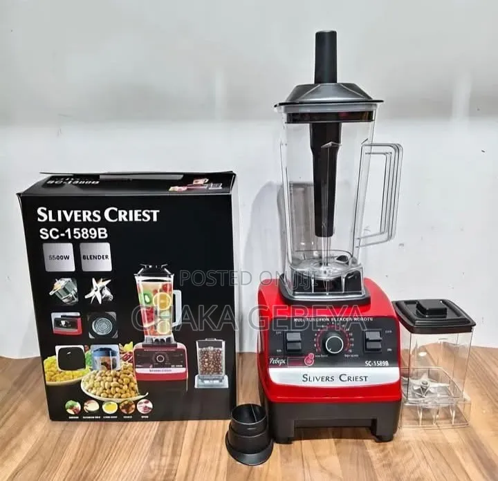 Commercial Blender 2l 6 Stainless Blades,High-Power Motor,Crushes Ice