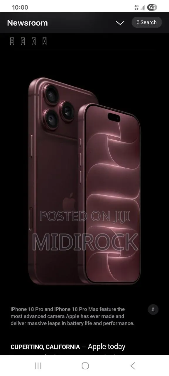 New Apple iPhone 18 Pro Max 256 GB Purple