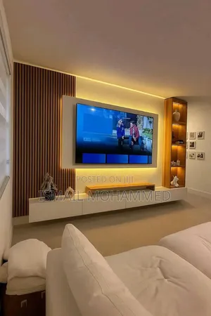 Custom TV Wall Unit - በካሬ ሜትር ተስልቶ የሚሰራ