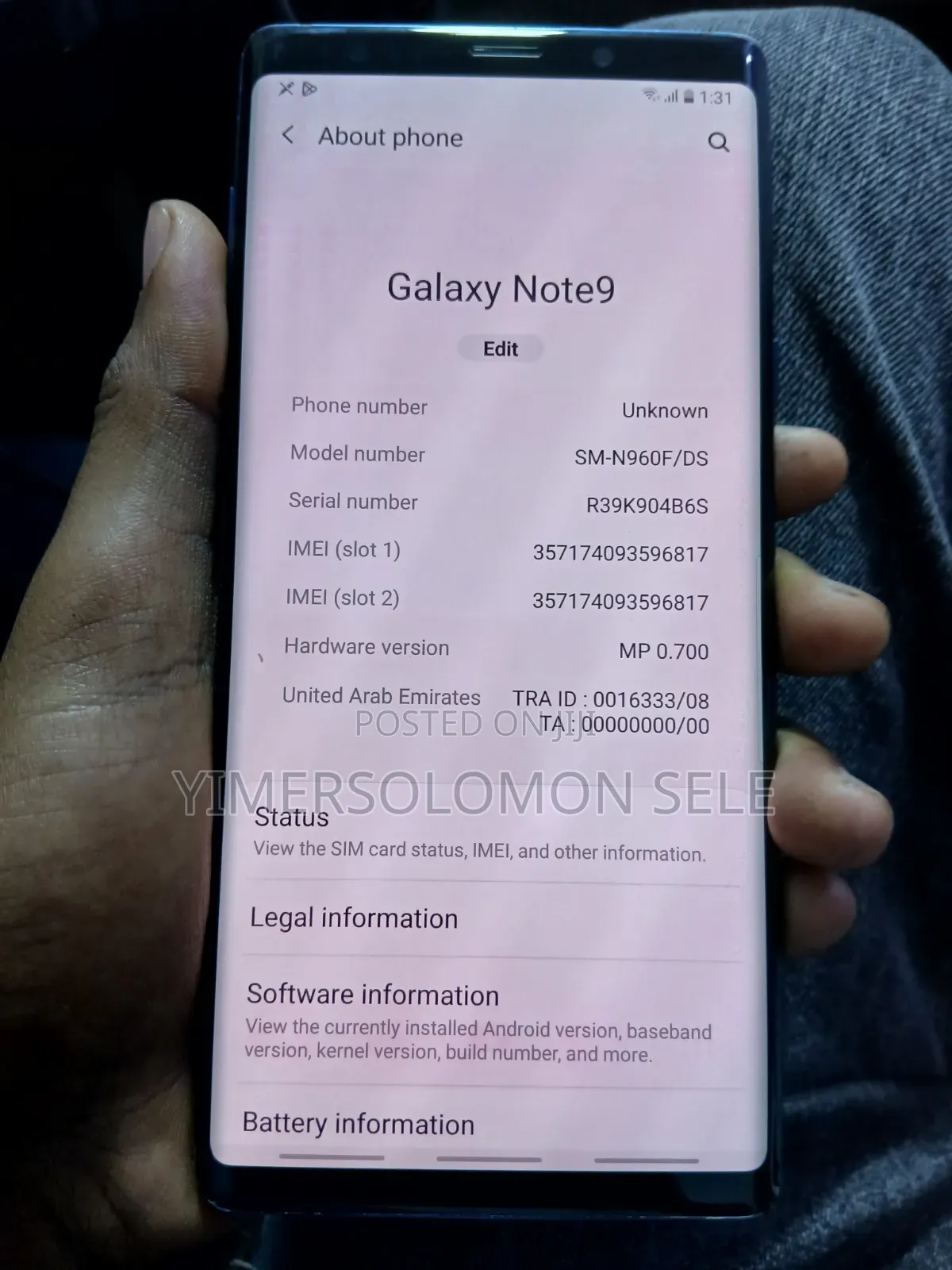 Samsung Galaxy Note 9 512 GB Blue