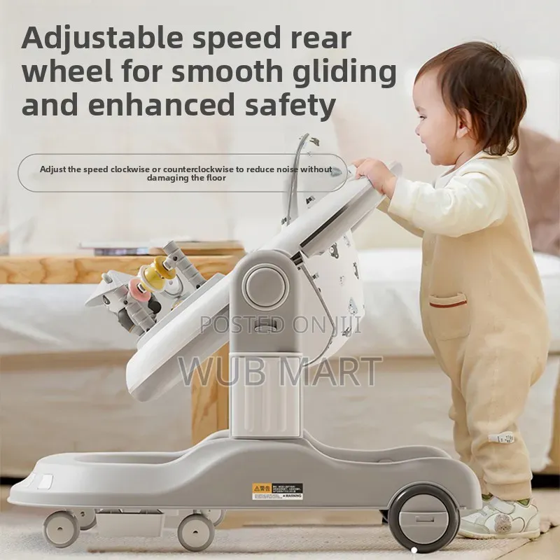 4-in-1 Multifunctional Baby Walker ሁለገብ የልጆች ዘመናዊ ጀሬሎ