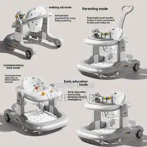 4-in-1 Multifunctional Baby Walker ሁለገብ የልጆች ዘመናዊ ጀሬሎ