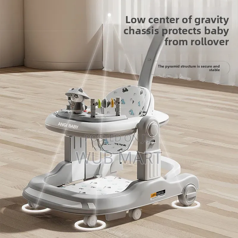 4-in-1 Multifunctional Baby Walker ሁለገብ የልጆች ዘመናዊ ጀሬሎ