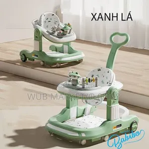 4-in-1 Multifunctional Baby Walker ሁለገብ የልጆች ዘመናዊ መለማመጃ ጀሬሎ