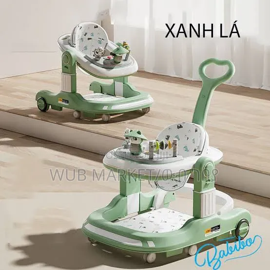 4-in-1 Multifunctional Baby Walker ሁለገብ የልጆች ዘመናዊ መለማመጃ ጀሬሎ
