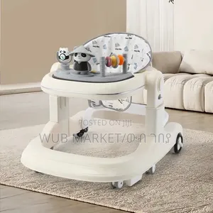 4-in-1 Multifunctional Baby Walker ሁለገብ የልጆች ዘመናዊ መለማመጃ ጀሬሎ