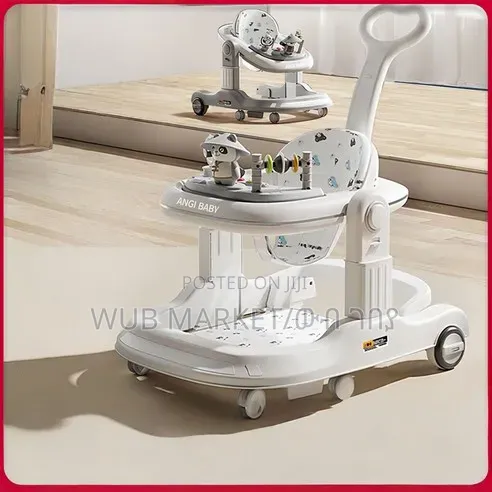 4-in-1 Multifunctional Baby Walker ሁለገብ የልጆች ዘመናዊ መለማመጃ ጀሬሎ