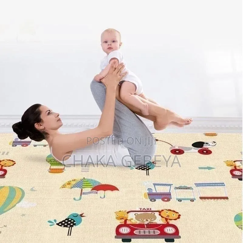 ውሃ የማያስገባ የሕጻን መጫወቻ ማቴ 2x1.8 ሜትር | Large Waterproof Baby Play Mat