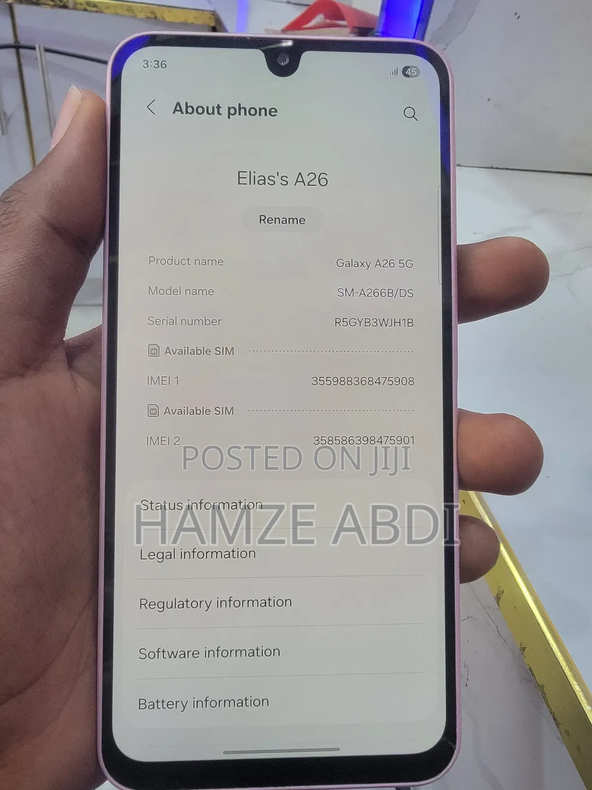 Samsung Galaxy A26 256 GB Pink