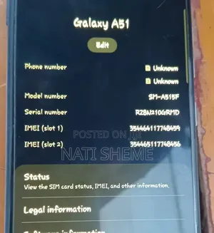 Samsung Galaxy A51 128 GB White