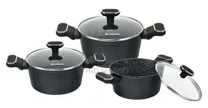 Momcoc 3 Piece Induction Casserole Cookware