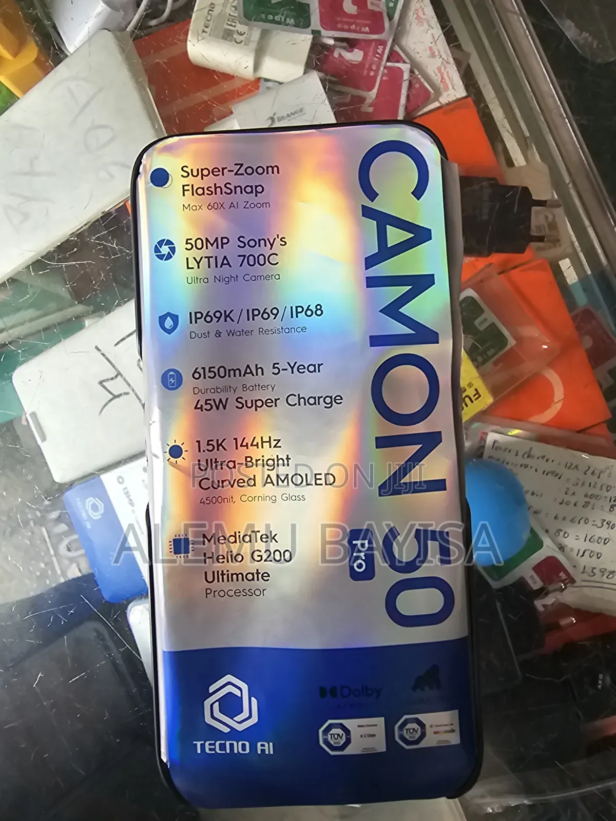 New Tecno Camon 50 Pro 256 GB Gray