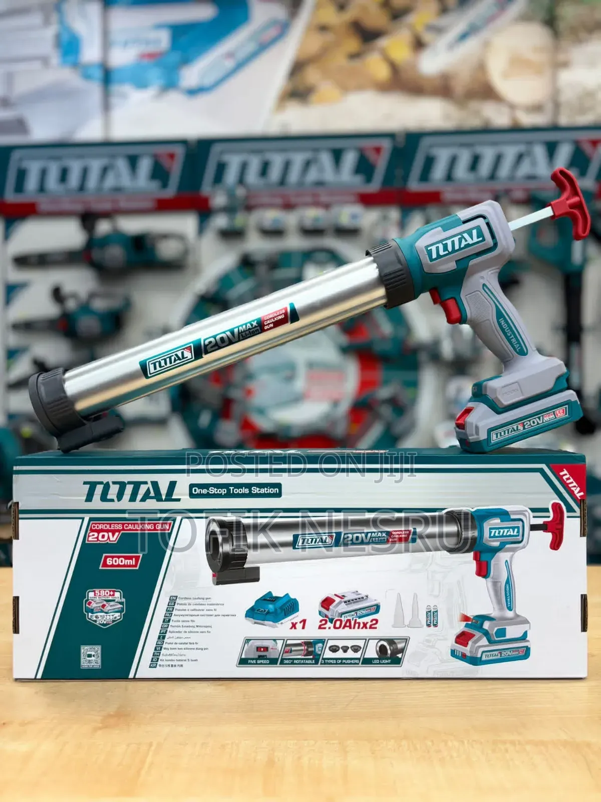 Cordless Sealcon 20V በቻርጅ የሚሰራ ሲልከን መግፊያ