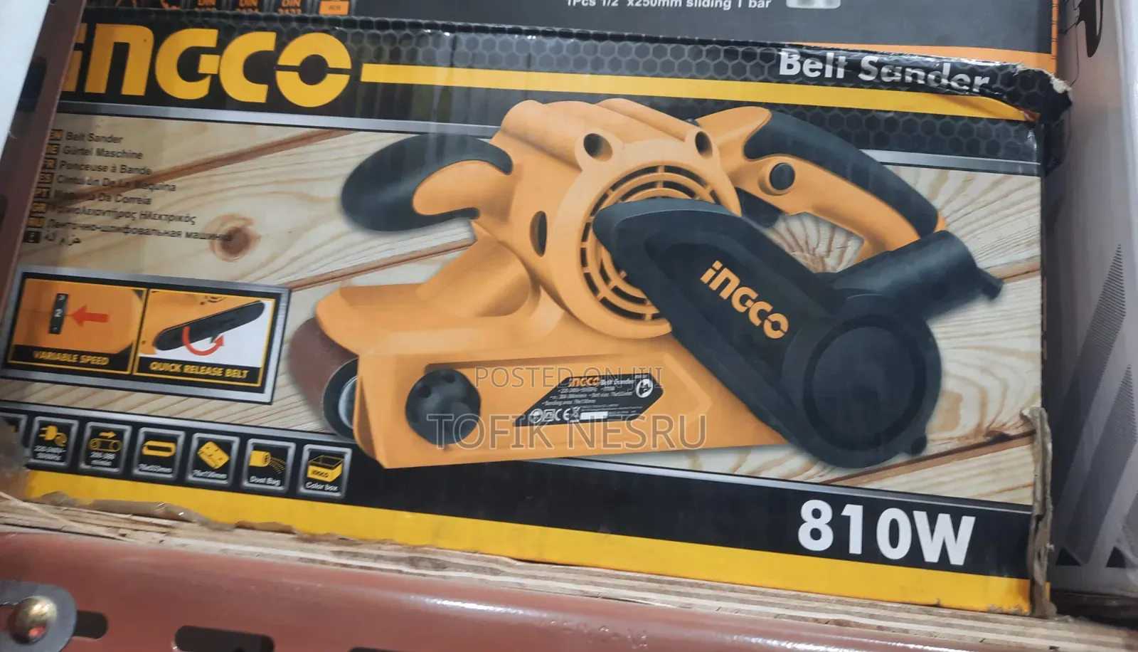 Ingco Belt Sander Machine 810w