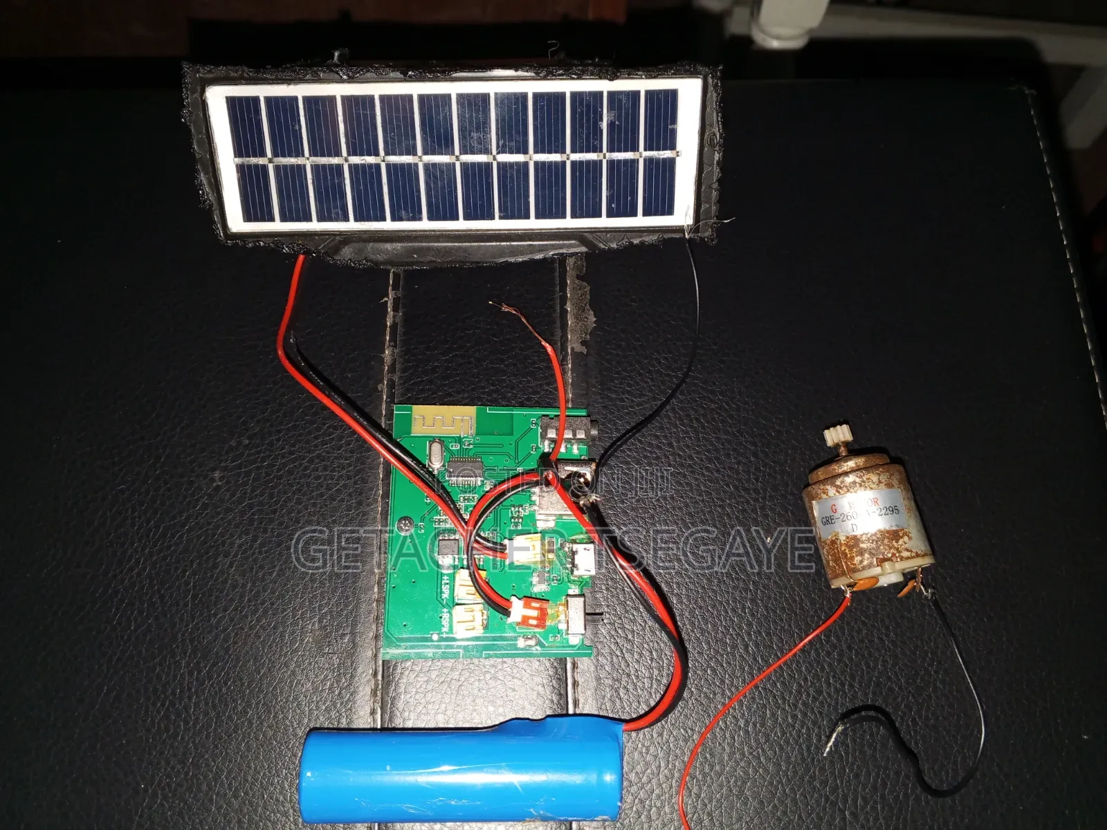 Mini Solar Panel + DC Motor Kit for Projects