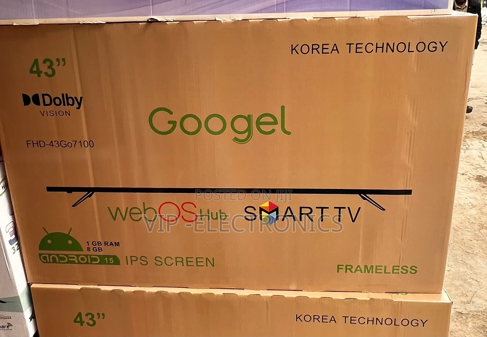 Googel 43 Inch TV Frameless Smart TV (webOS Hub / Android 15)