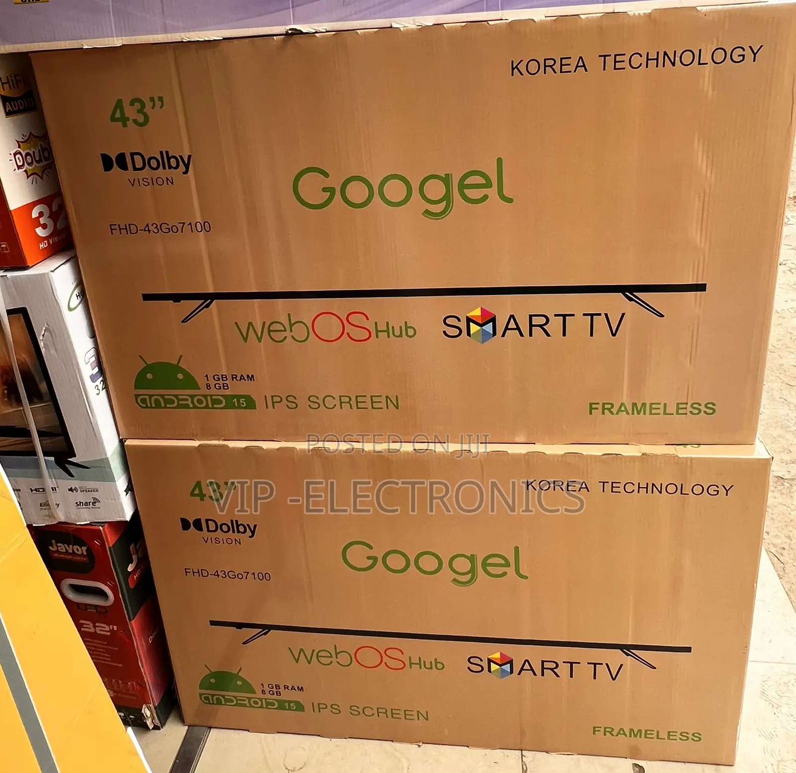 Googel 43 Inch TV Frameless Smart TV (webOS Hub / Android 15)