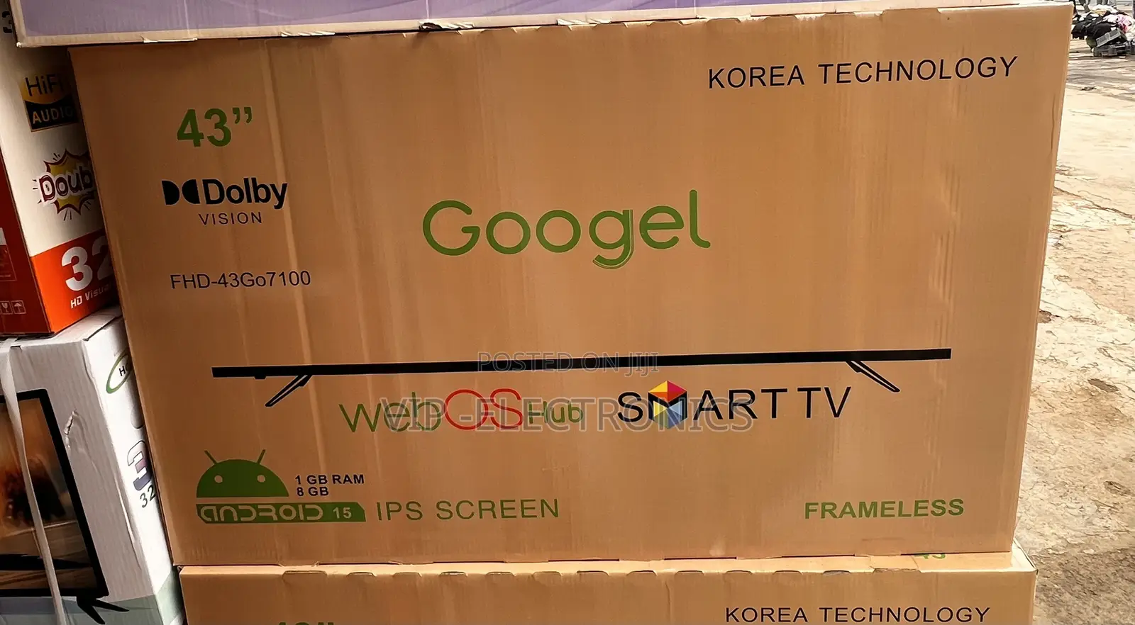 Googel 43 Inch TV Frameless Smart TV (webOS Hub / Android 15)