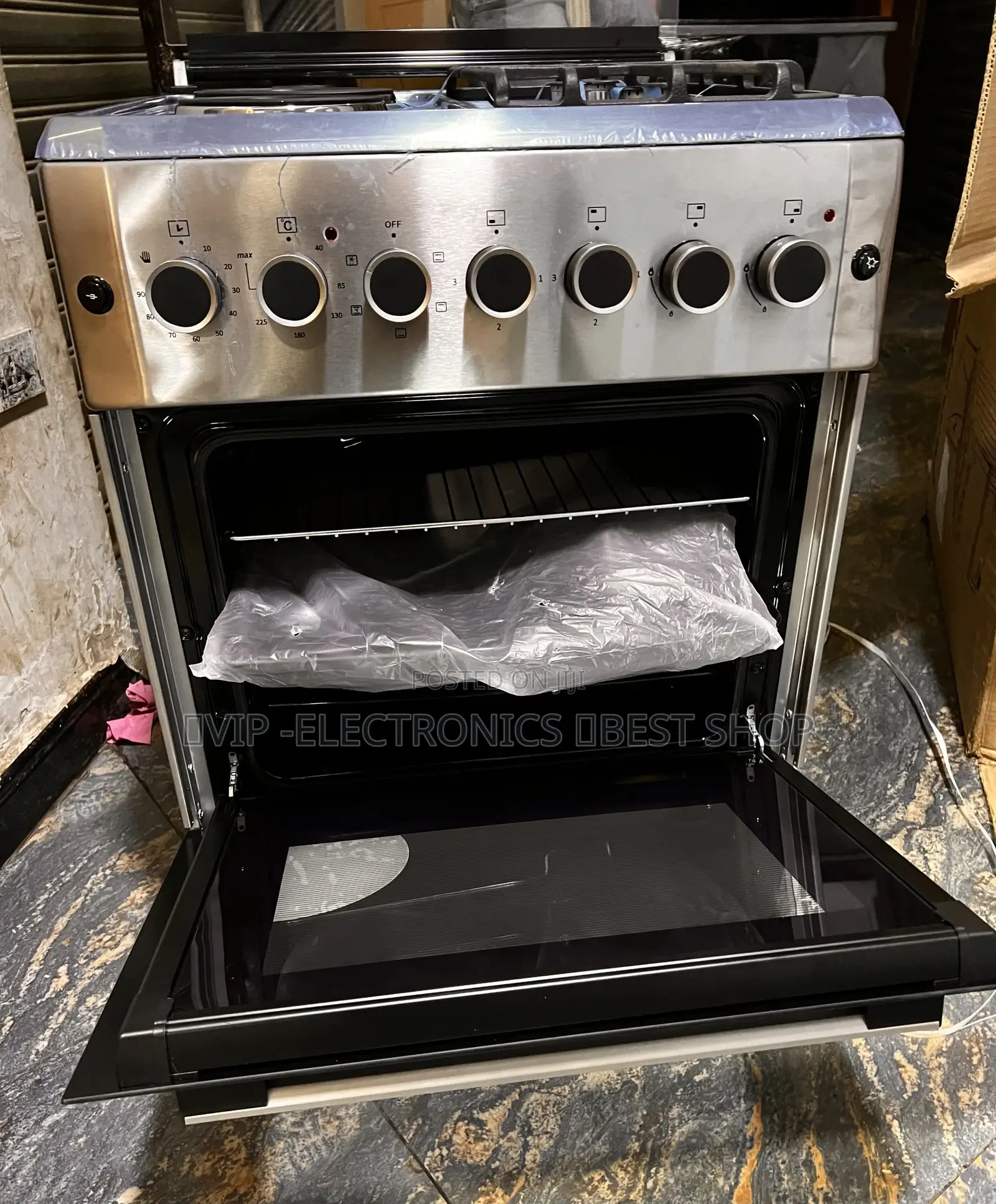 Femaslux Oven 60x60 Freestanding Electric Oven Cooker Stainless Steel