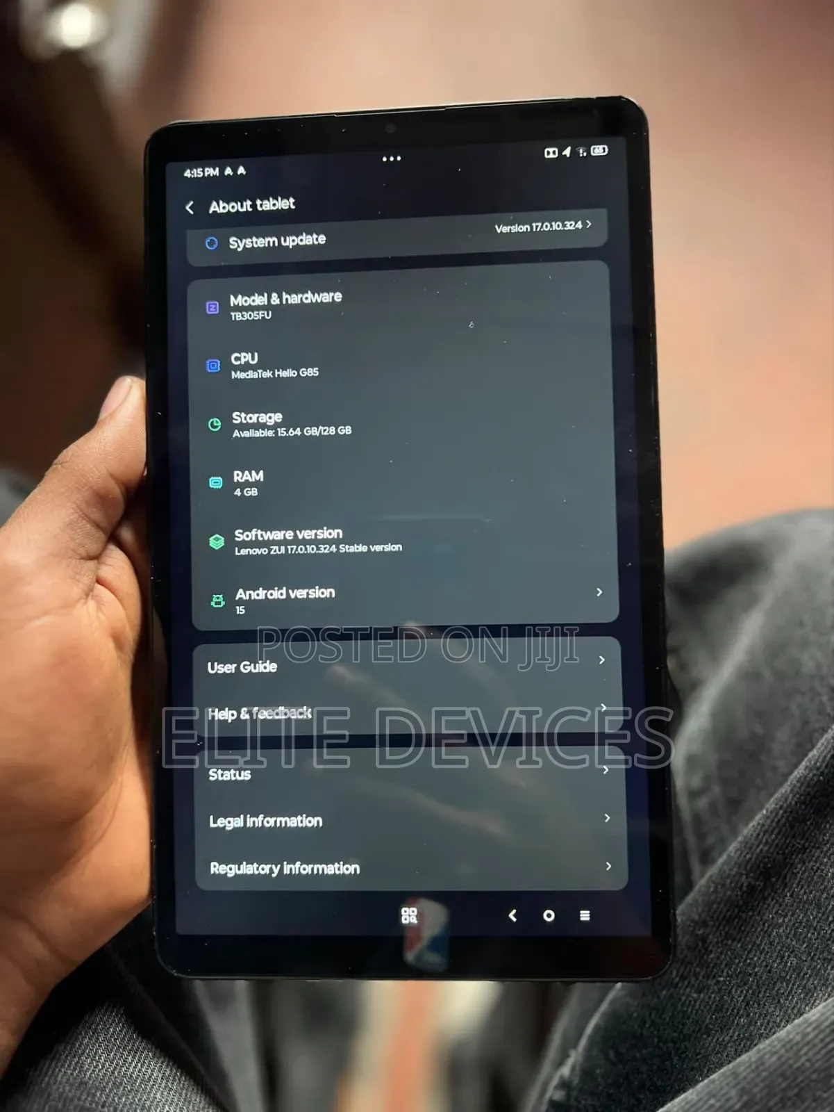 Lenovo Tab One 128 GB Gray