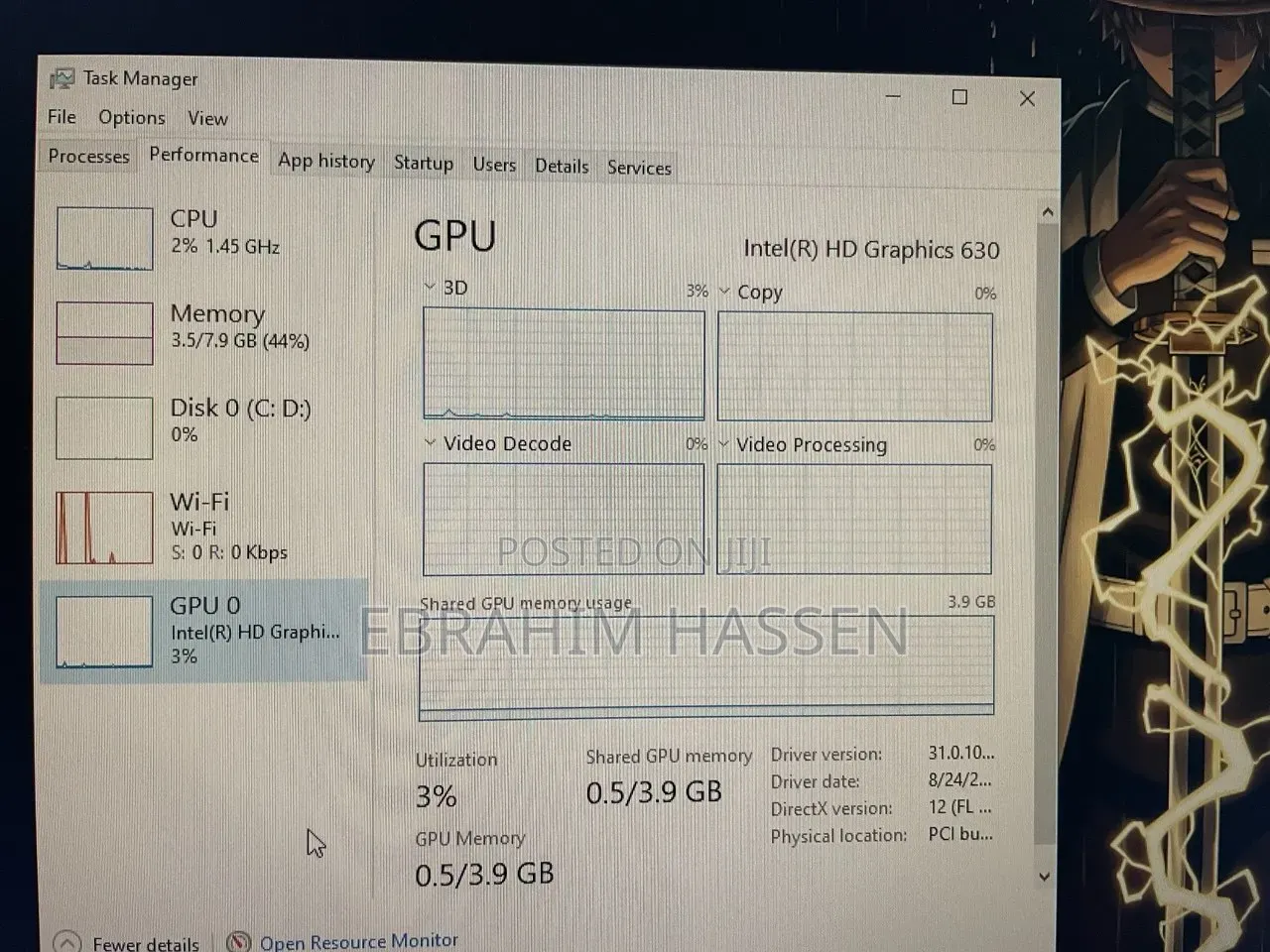 Desktop Computer Dell OptiPlex 3050 8GB Intel Core i5 SSD 512GB