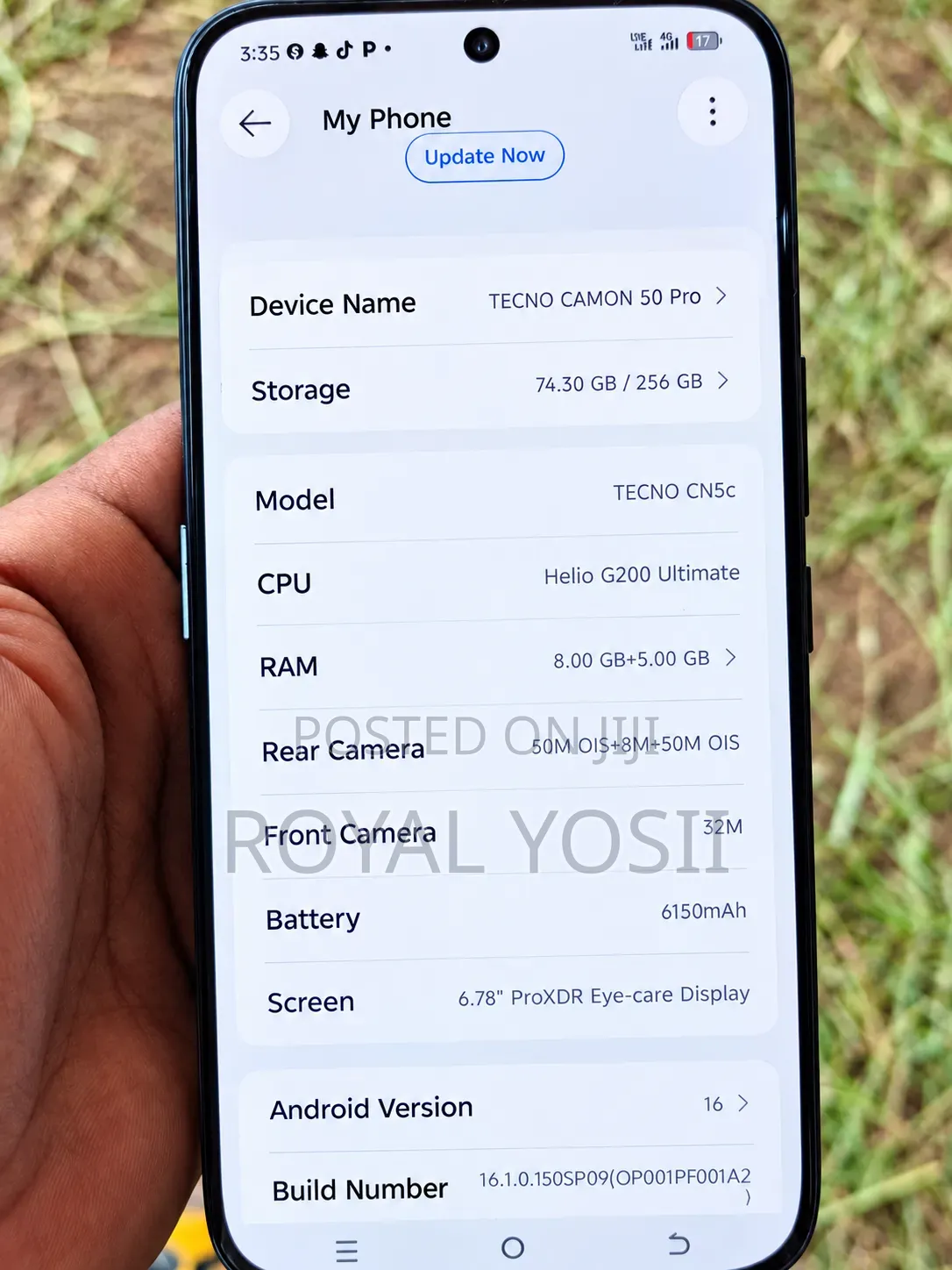 New Tecno Camon 50 Pro 256 GB Black