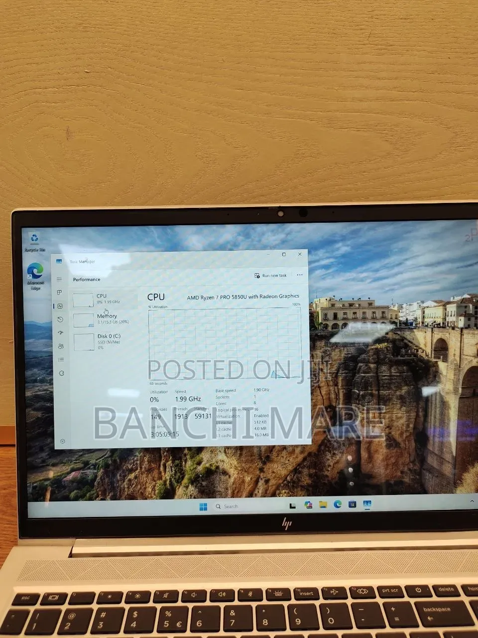 New Laptop HP EliteBook 845 G7 16GB AMD Ryzen 7 SSD 512GB