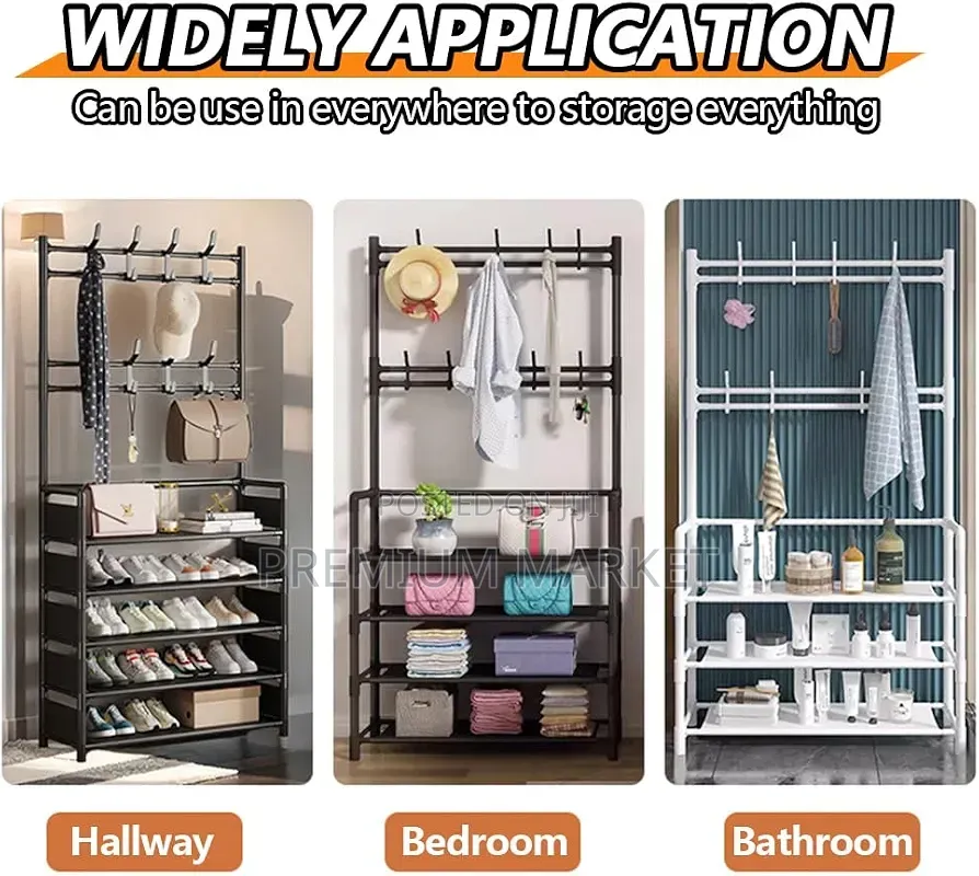 Shoe Organizer and Cloth Rack የልብስ እና ጫማ መደርደሪያ