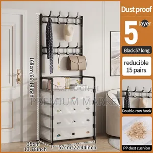 Shoe Organizer and Cloth Rack የልብስ እና ጫማ መደርደሪያ