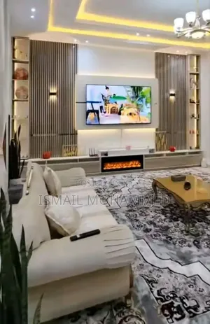 ተንቀሳቃሽ Modern Mobile TV Stand With Wheels / Rolling TV Cart Code 5