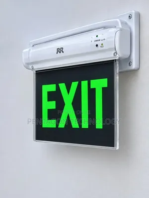 EXIT Sign: Large, High-Visibility Green