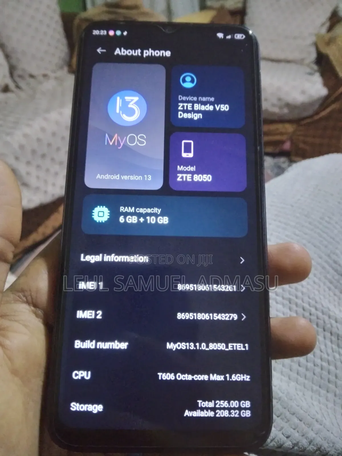 ZTE Blade V50 Design 128 GB Blue