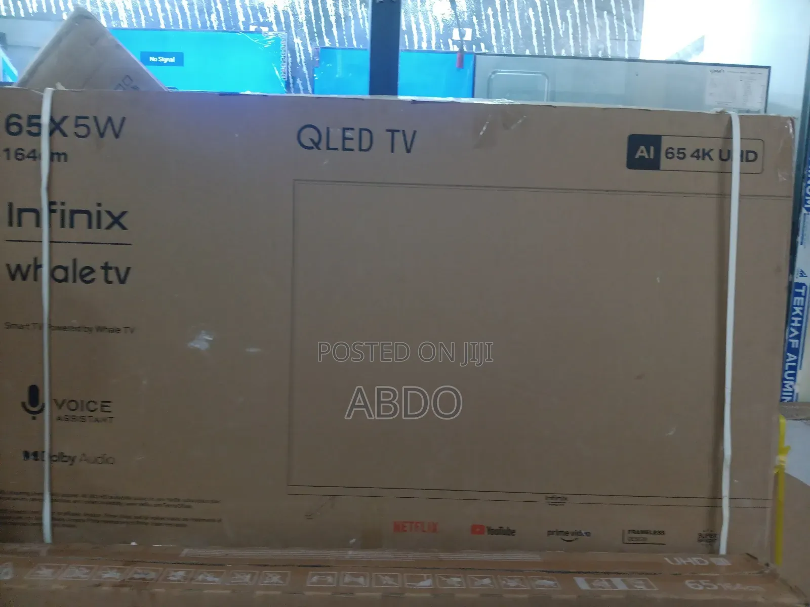 Infinix Smart Qled TV 65 Inch Andraid Framless 2026 Hifi Whale TV