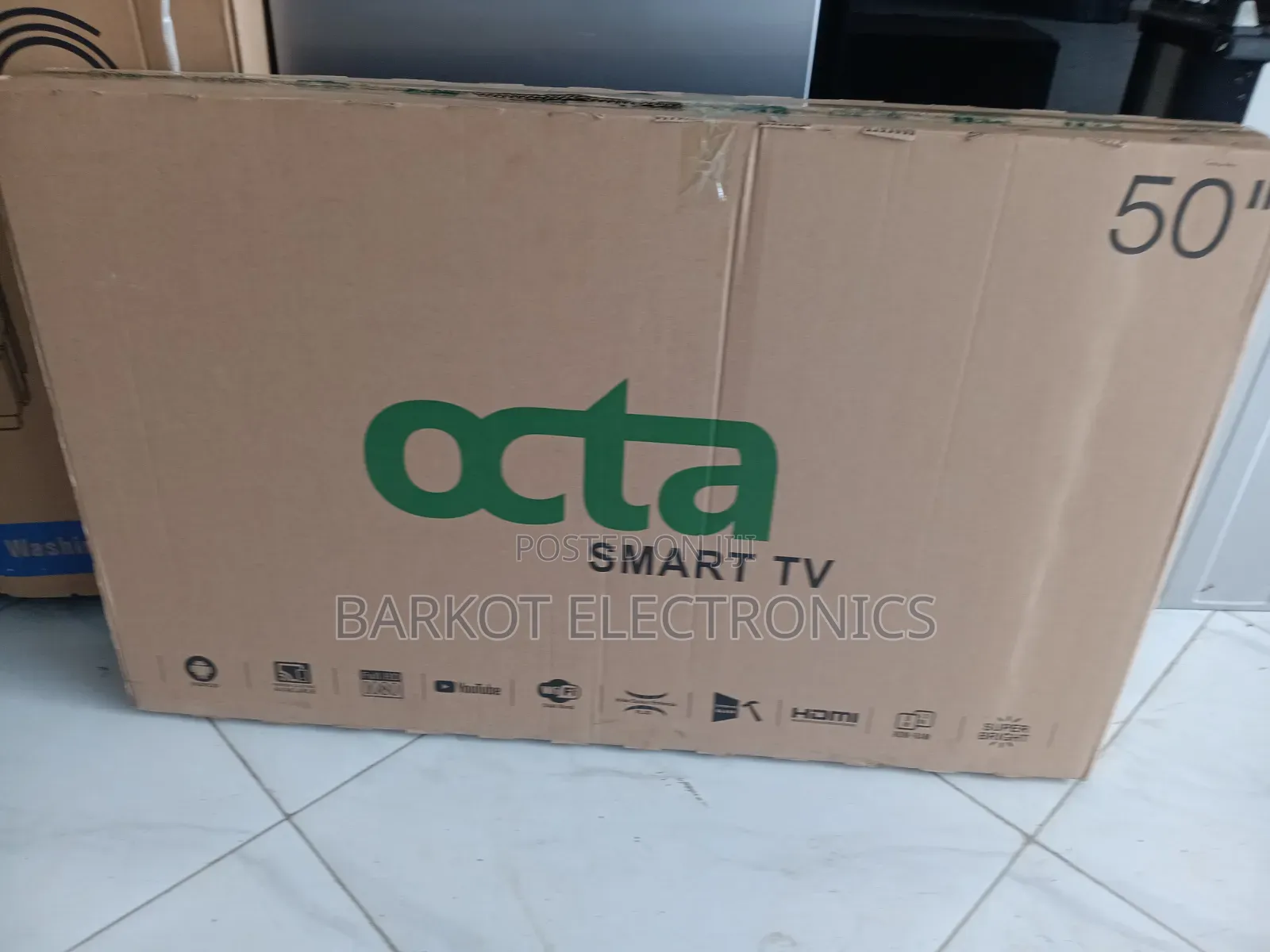 Octa Smart Led TV 50 Inch Andraid Doubel Gelass Screen 2026 Hifi Sp