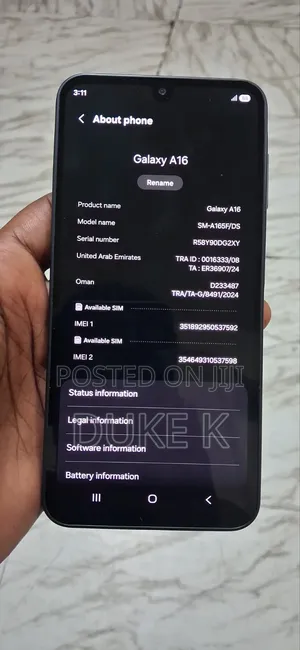 New Samsung Galaxy A16 128 GB Gray