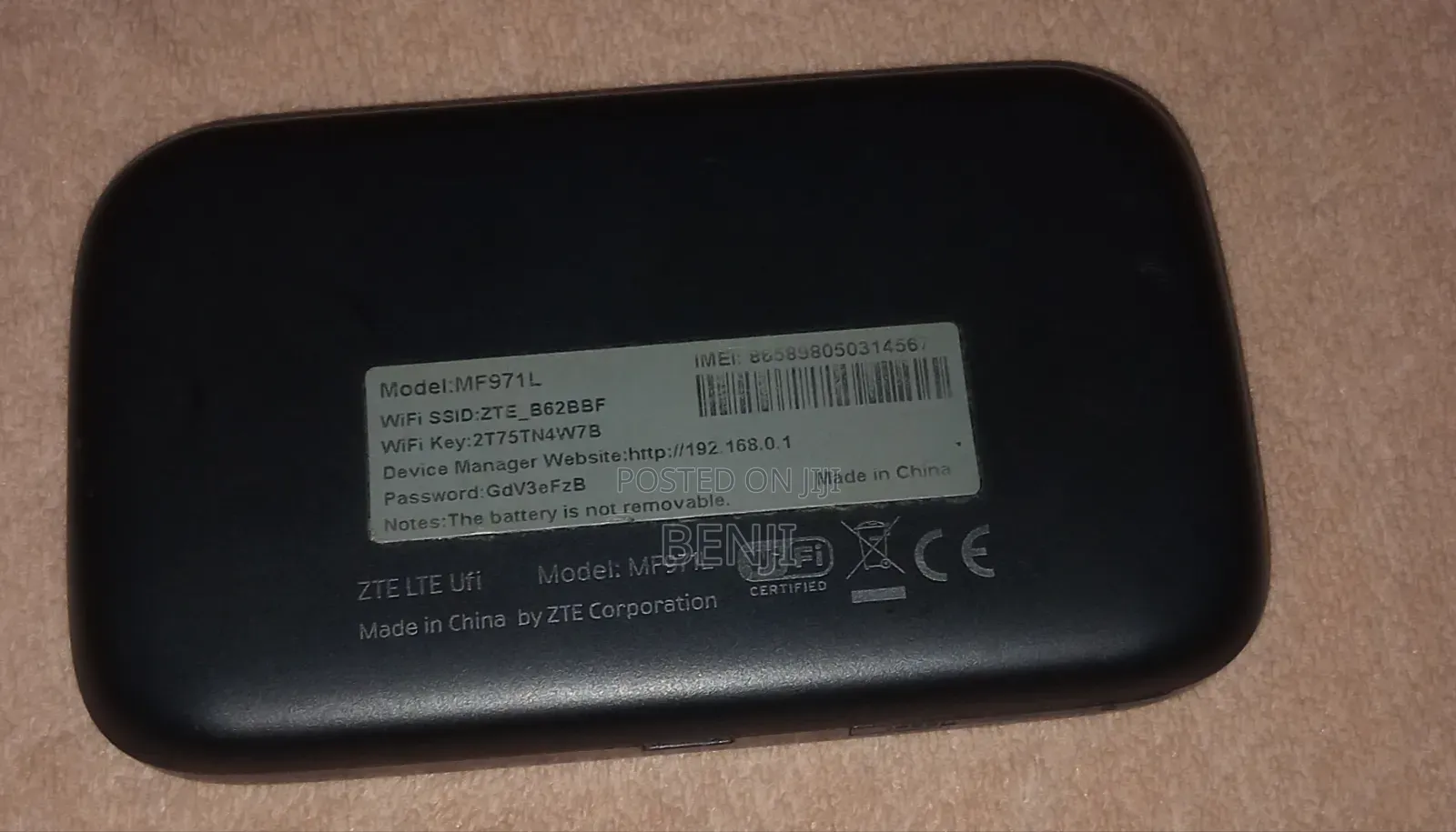 ZTE Portebl Wifi Router