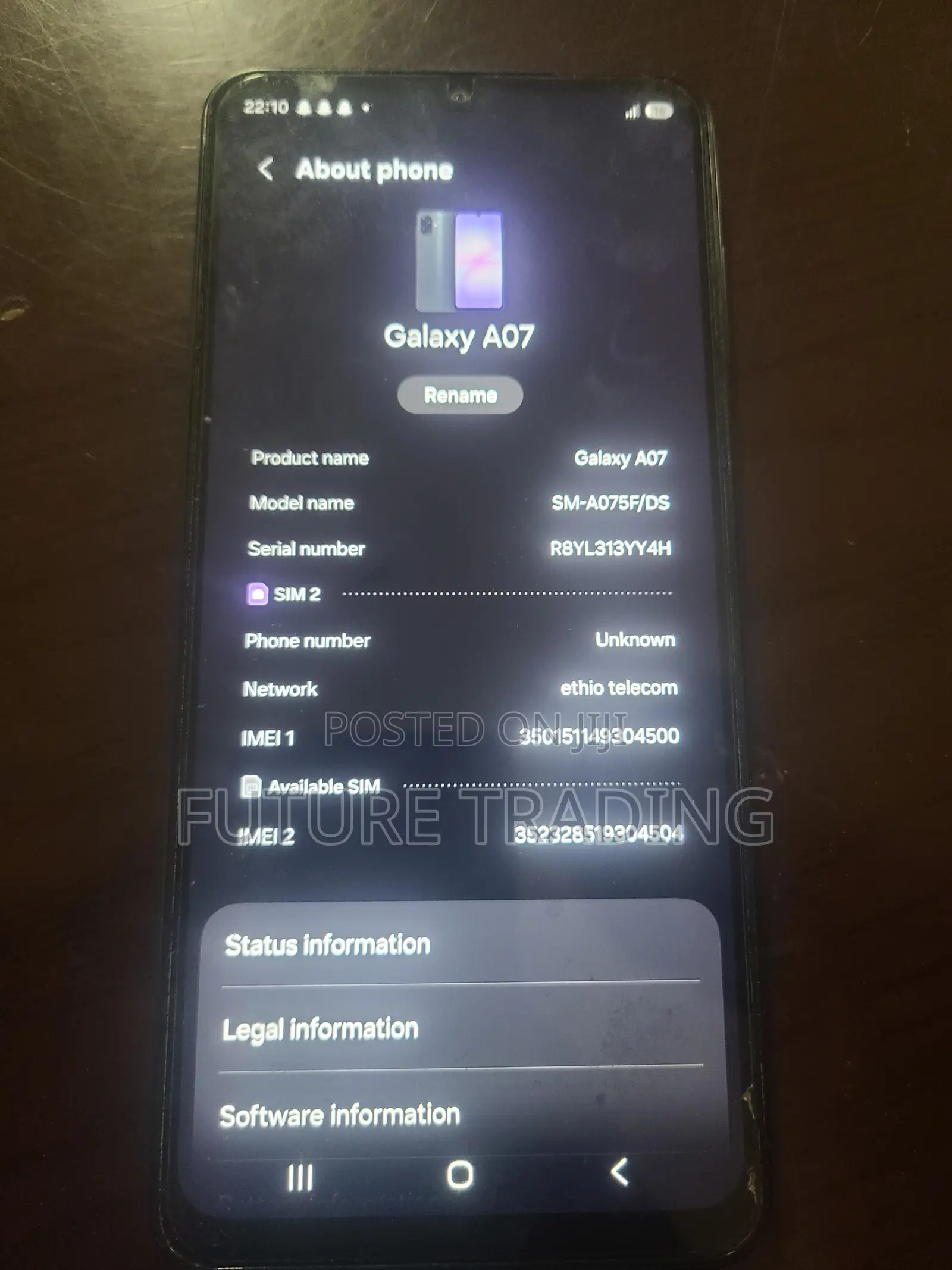 Samsung Galaxy A07 4G 128 GB Black