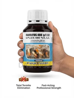 Famrifos 480 G/L EC Chlorpyrifos-Based Termiticide (የምስጥ መቆጣጠሪያ ኬሚካል።)