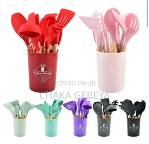 12‐Piece Silicone Kitchen Set – Big Size – Free Delivery