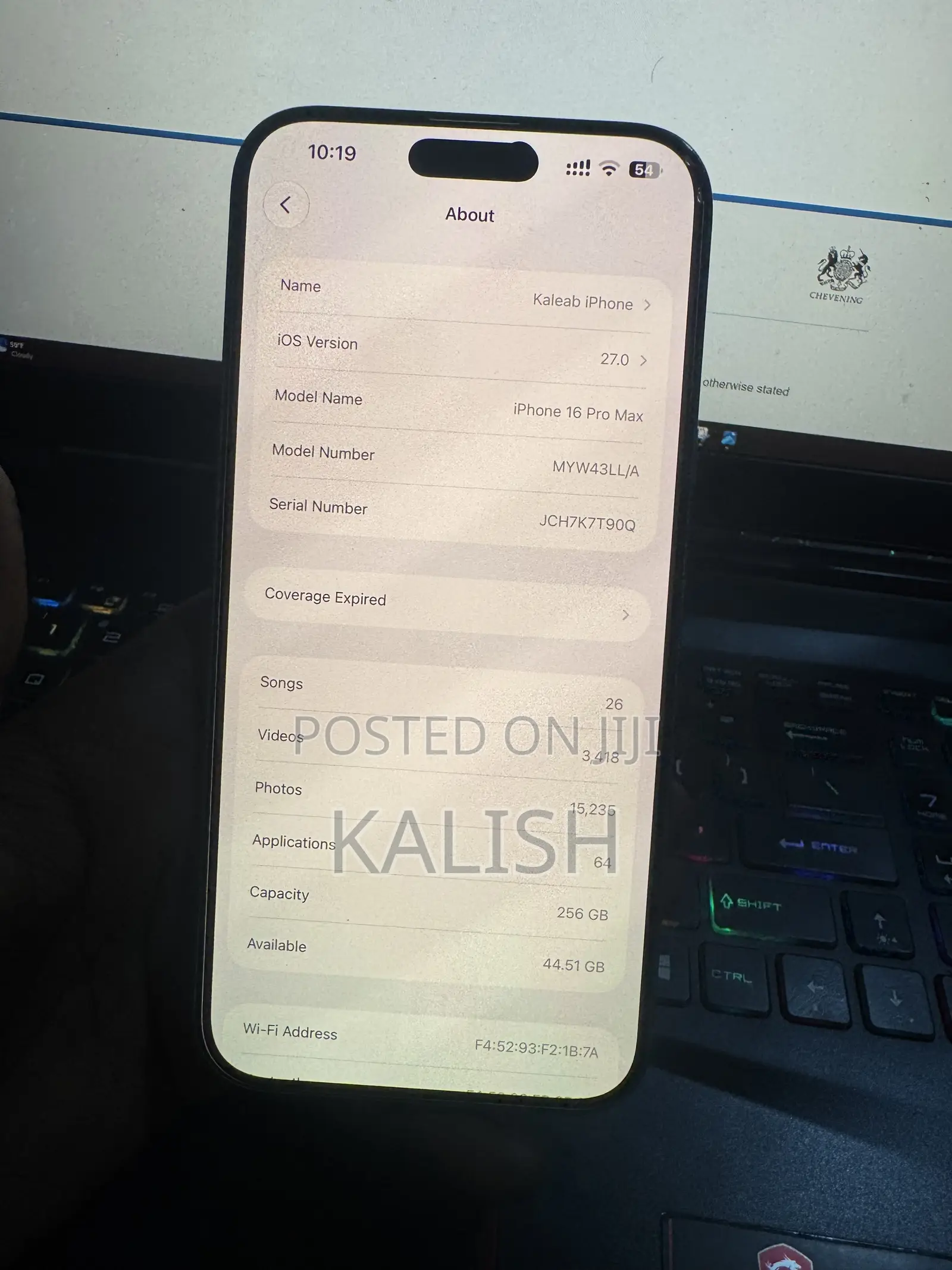 Apple iPhone 16 Pro Max 256 GB White