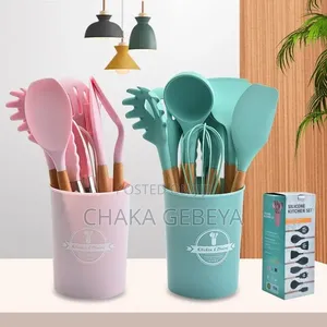 12‐Piece Silicone Kitchen Set – Big Size – Free Delivery