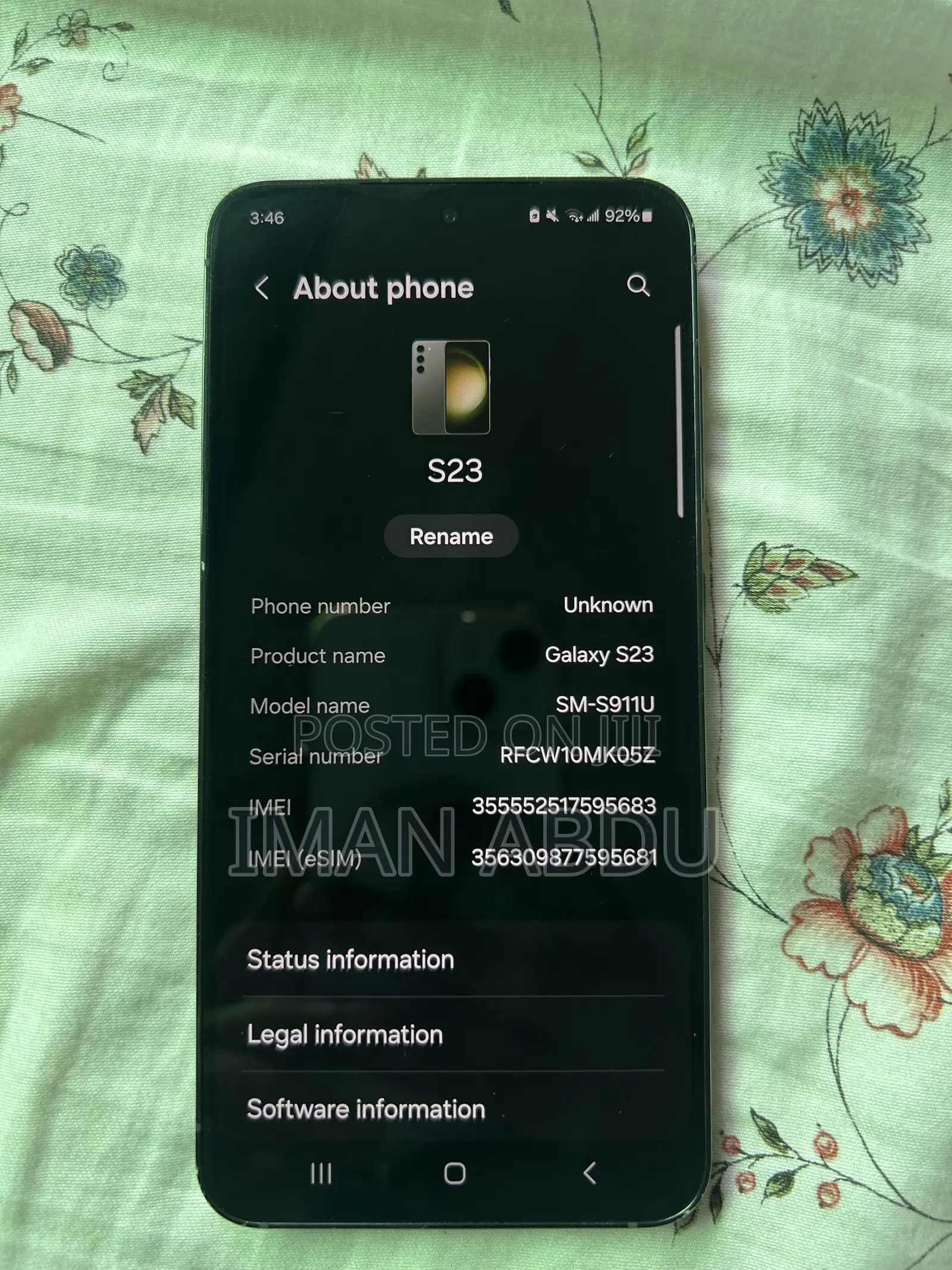 Samsung Galaxy S23 256 GB Green