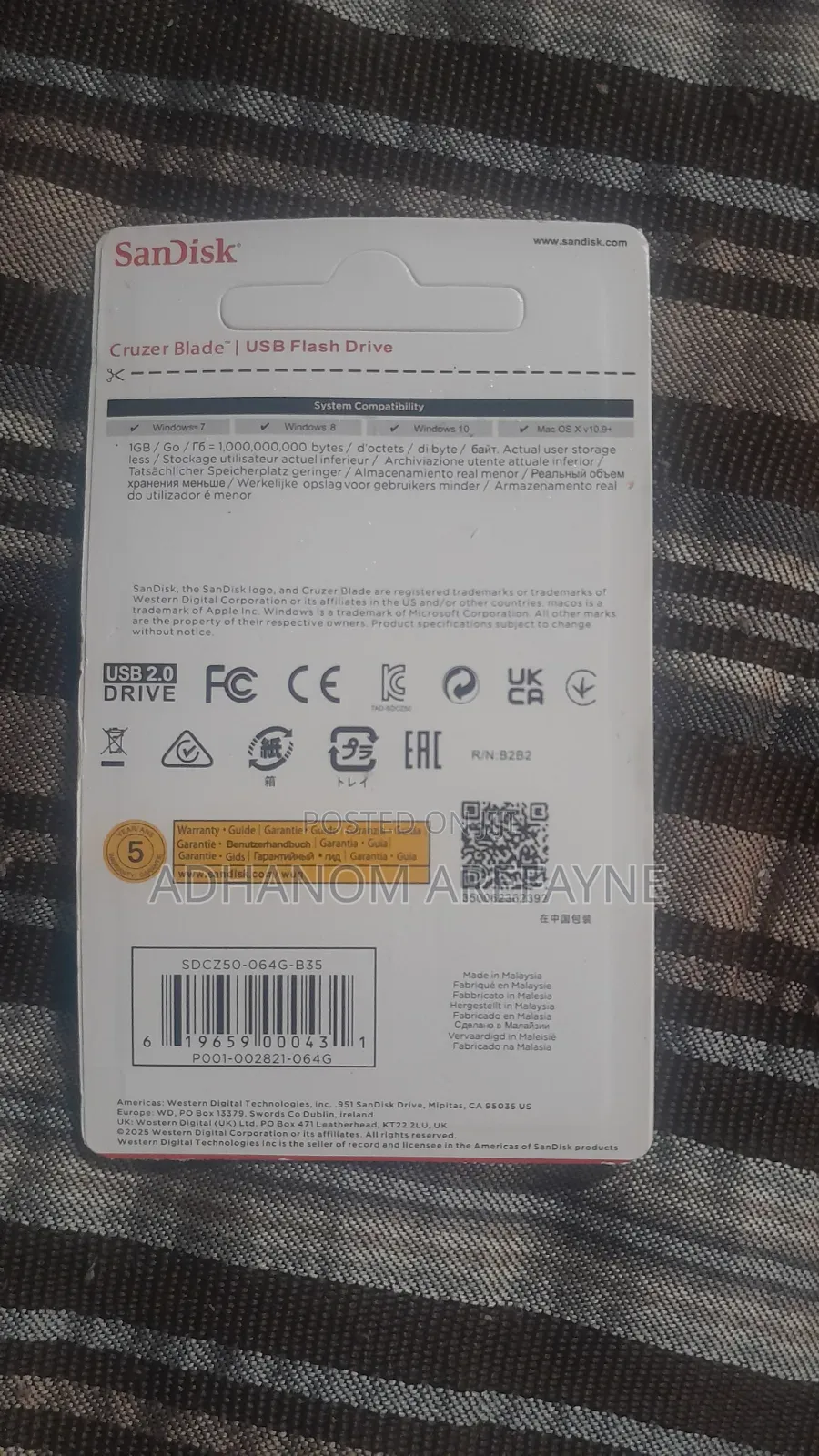 New 64/32 GB USB Card